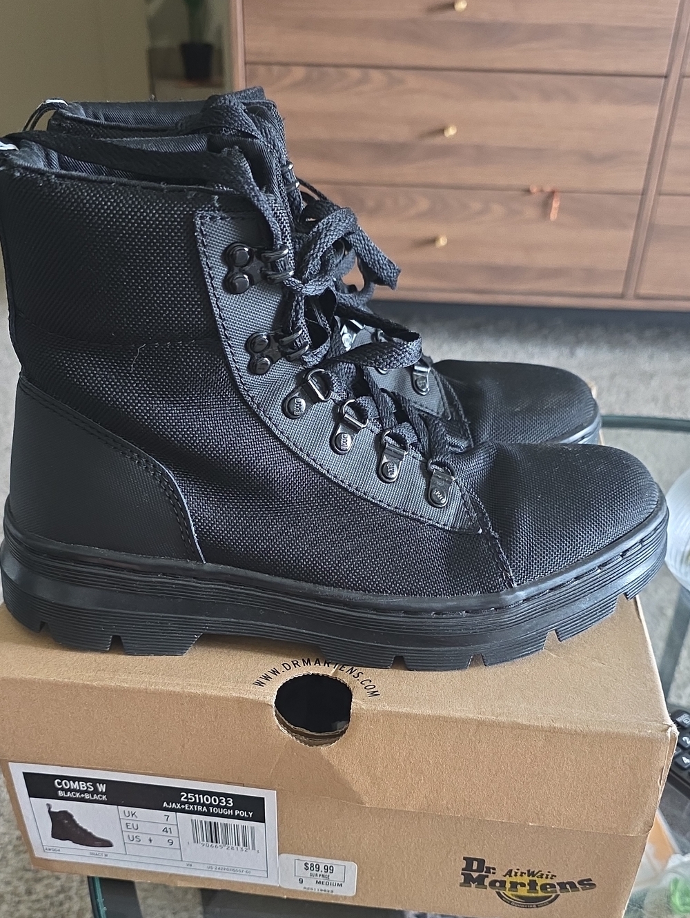 Dr. Martens Black Tactical Lace-Up Boots